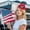 Red #4, variant on Vaidha Patriotic Independence Day Hat & Hairpin Set | Red White & Blue Star Headwear for Adults Kids & Pets | 4th of July Party Accessories & Holiday Decorations