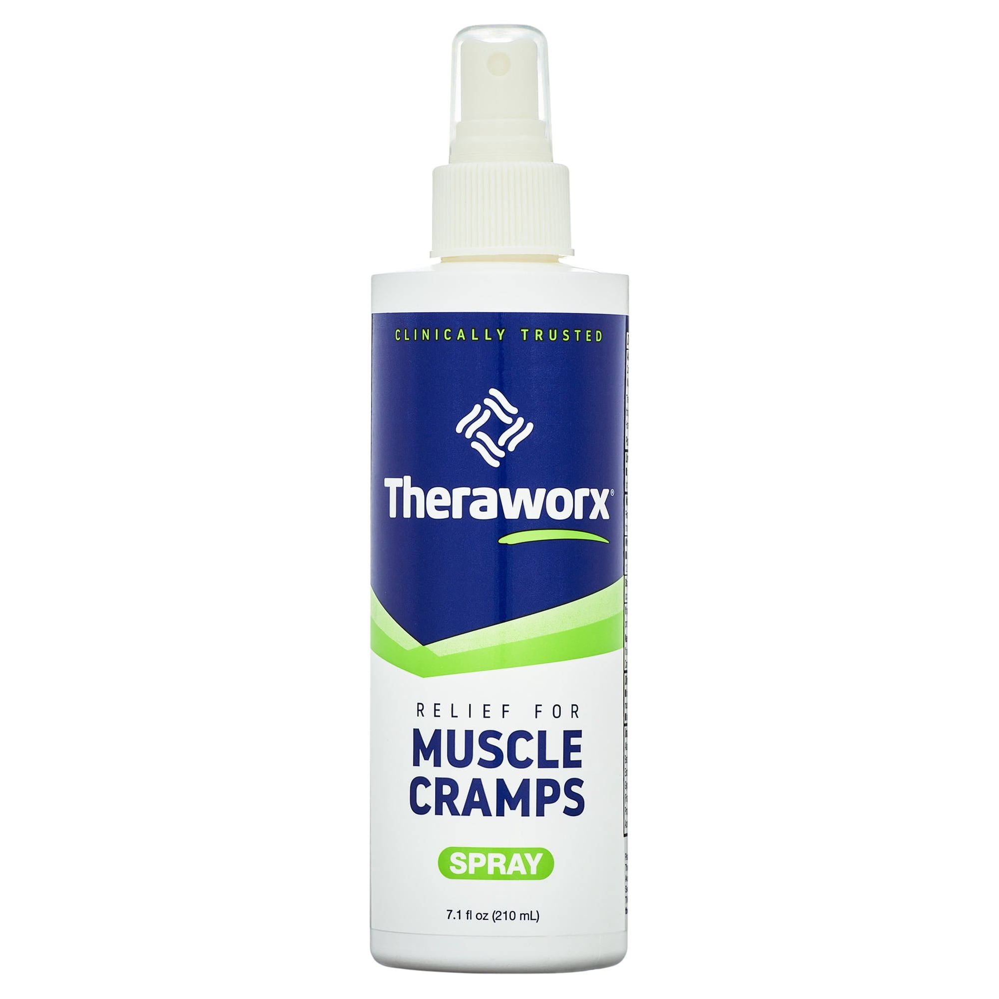 Theraworx® Muscle Cramps Relief Spray Made with Magnesium Sulfate, Fast-Acting Muscle & Leg Cramp Support, Paraben-Free 7.1 fl oz