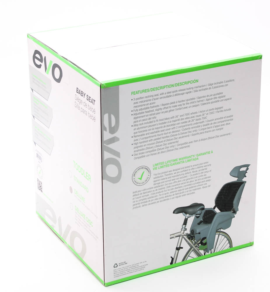 evo baby bike seat