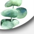 thumbnail image 3 of Designart 'Green Eucalyptus Branch' Tropical Circle Metal Wall Art 11x11 - Disc of 11, 3 of 5
