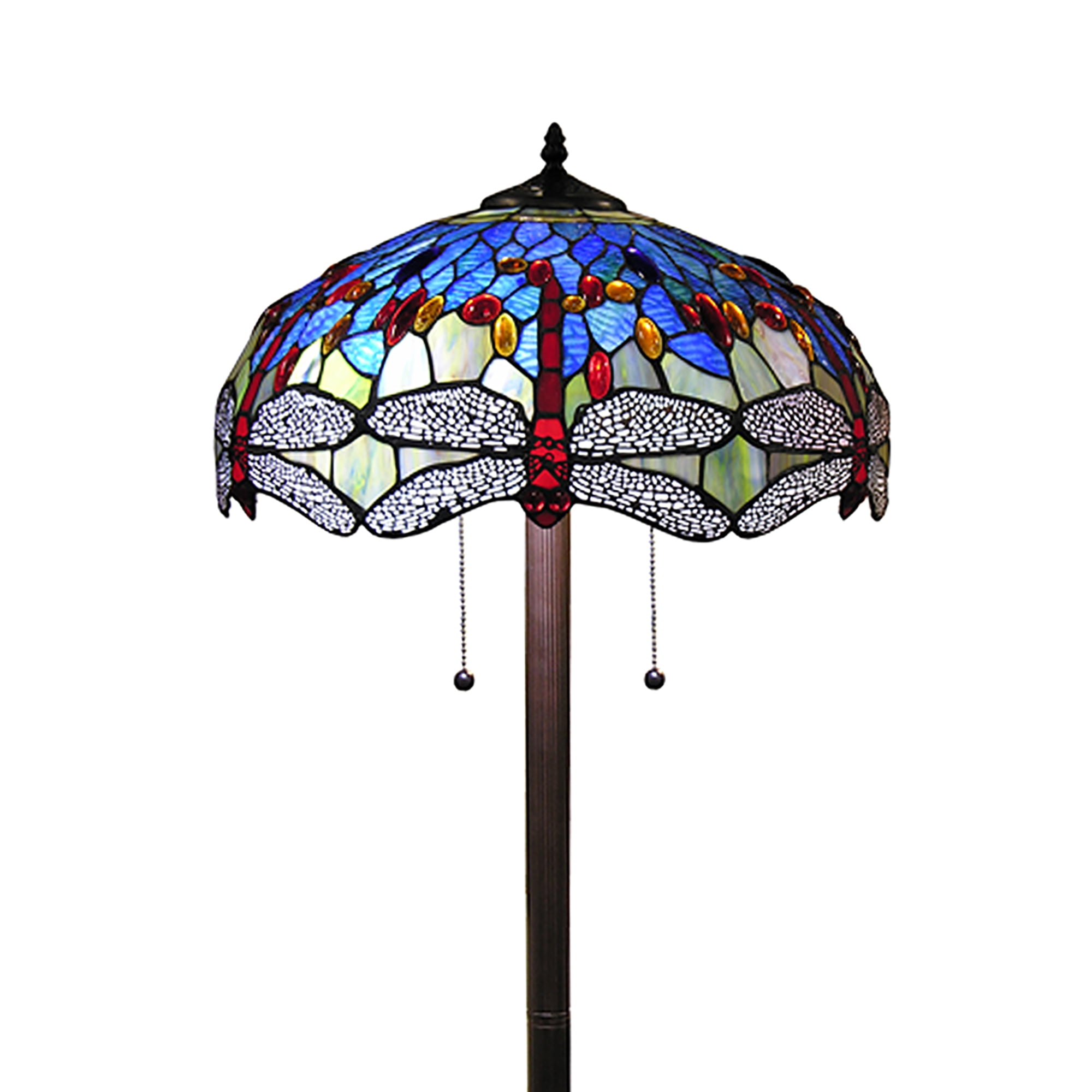 Warehouse of Tiffany 18-inch Floor Lamp in Bronze Metal Finish
