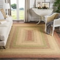 thumbnail image 3 of SAFAVIEH Braided Cirino Colorful Bordered Area Rug, Rust/Multi, 9' x 12', 3 of 10