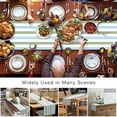 thumbnail image 6 of Table Runner Sage Green Blue Table Decoration for Kitchen Dinning Stripe Table Decoration for Indoor Outdoor Party Wedding Decor 13x72inch, 6 of 7