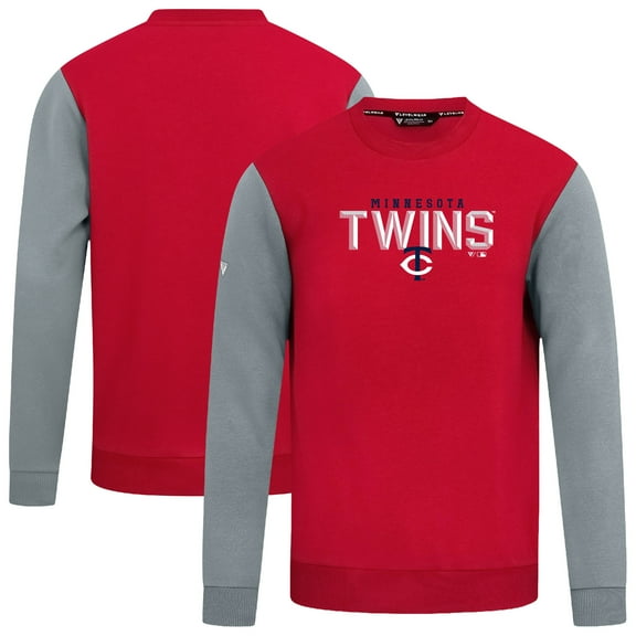 Men's Levelwear Red Minnesota Twins Throwback Ultimate Carve Sweatshirt