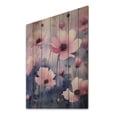 thumbnail image 2 of Designart "Pink Blue Wilflowers Blossoming Meadow" Floral Print on Natural Pine Wood, 2 of 5