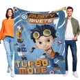 thumbnail image 1 of Rusty Rivets anti-pilling, suave, ligera, esponjosa y acogedora de lujo para hogar y cocina – Perfecta para niños y adultos,120X180cm, 1 of 6