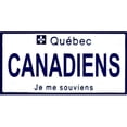 thumbnail image 1 of LP-2070 Quebec Canada Province Background License Plates- Canadiens, 1 of 1