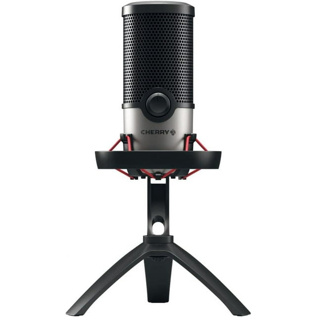 Micrófono Cherry UM 6.0 USB RGB Con Soporte Antivibración Para Streaming Reacondicionado