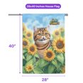 thumbnail image 5 of Exotic Shorthair Hello Summer Sunshine Sunflowers Spring Retro Vintage House Flag 28x40in Double Sided Cat Lover Kitten Owner Gifts Outdoor Decor - 00008, 5 of 5
