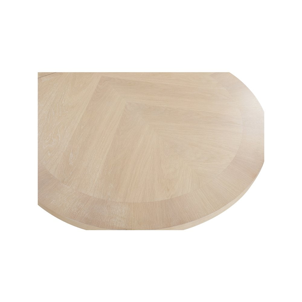 Meridian Furniture Belinda Natural White Oak Wood Dining Table