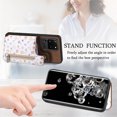 thumbnail image 4 of Allytech Galaxy S20 Ultra Case with Zipper Pocket & Cards Holder, Floral Slim Wallet Case for Girls Women Shockproof Stand Compatible with Car Mount Phone Case for Samsung Galaxy S20 Ultra -Brown, 4 of 9
