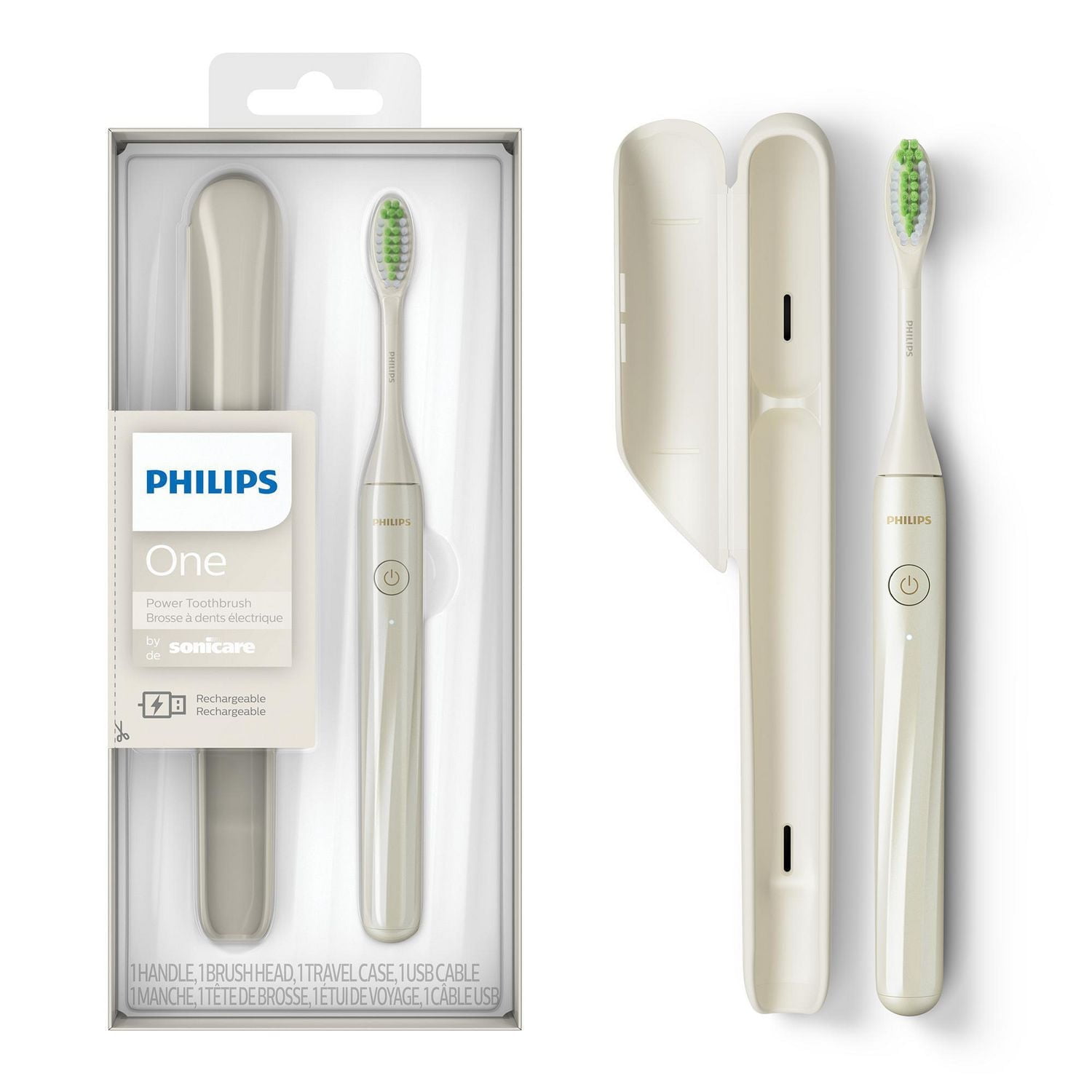 Brosse à dents rechargeable Philips One by Sonicare, blanc, HY1200/07