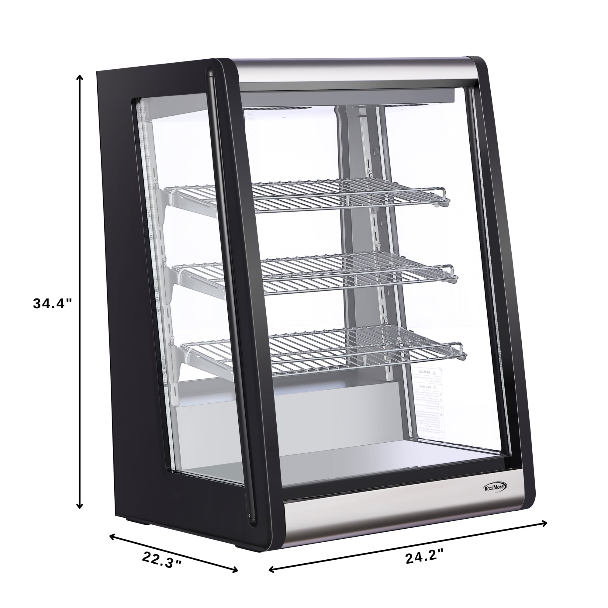 24 in. 4 Tier Commercial Countertop display refrigerator