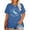 New-Blue-1, variant on XCHQRTI Women Dragonfly Tshirt Plus Size Short Sleeves Graphic Casual Loose Tee Tops