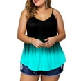 thumbnail image 2 of Skksst Plus Size Womens Printed Spaghetti Strap Camisole Sleeveless Tunic Tops, 2 of 4