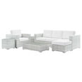 thumbnail image 3 of Modway Convene 6-Piece Outdoor Patio Set in Light Gray White, 3 of 11