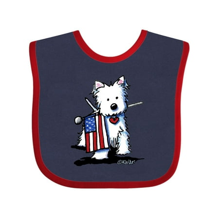 

Inktastic US Flag Westie Gift Baby Boy or Baby Girl Bib