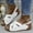 White, variant on WIZUTIZ Wedge Sandals for Women Dress Sandals for Women Comfortable Hiking Stretchy Beach Sandals Buckle Round Toe Summer Shoes Mid Heel (2"-3") Medium Solid Sandals Daily Get It Today Green