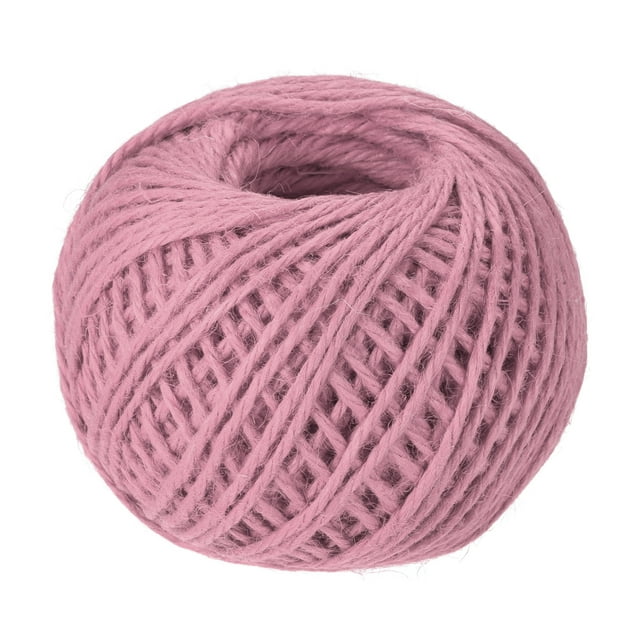 Unique Bargains 328 Feet 2.5mm Garden Twine, Jute Rope, Jute Twine String Cords Pink