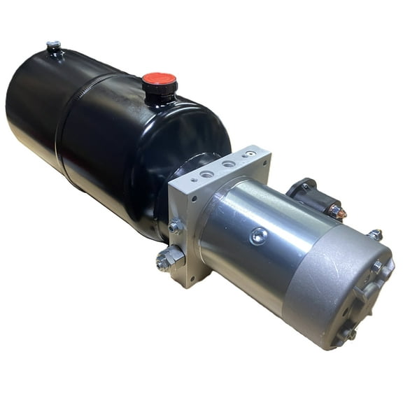 12 VDC Hydraulic Power Unit 2.6hp 2KW 3.66 GPM - 1167 PSI Max. 8 liter tank