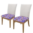 thumbnail image 2 of Balery Pugs and Flowers Stretch Couch Cushion Covers, Individual Sofa Cushion Covers, Soft Chair Sofa Seat Cushion Slipcover with Elastic Bottom Milk Silk-16.9in, 2 of 9
