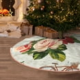 thumbnail image 5 of Sikiie Vintage Bike Flower Butterfly Nativity Christmas Tree Skirt, Jesus Christian Winter Holiday Tree Mat Decoration(30-48IN)36", 5 of 6