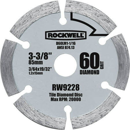 - Rockwell Versacut 3 3/8 Diamond Grit Blade