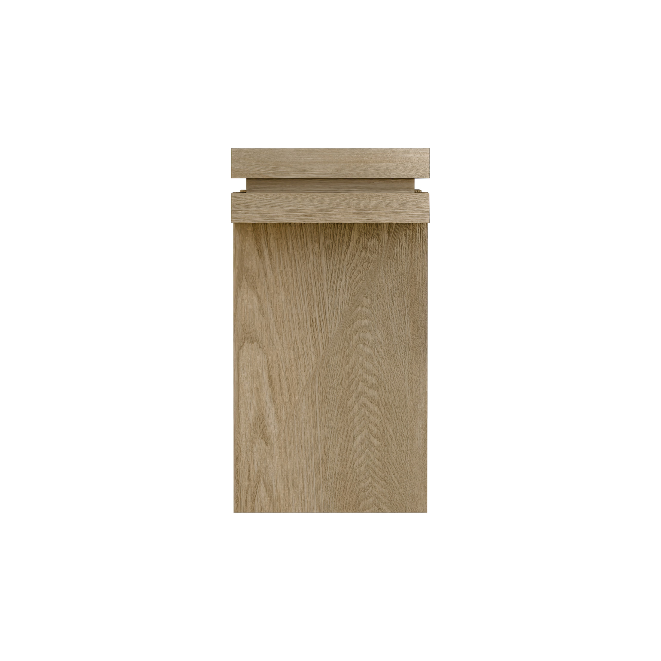 Noble House Ulsten Wooden Sofa Console Table in Oak, Minimalist Design for Entryway, Hallway, or Living Room