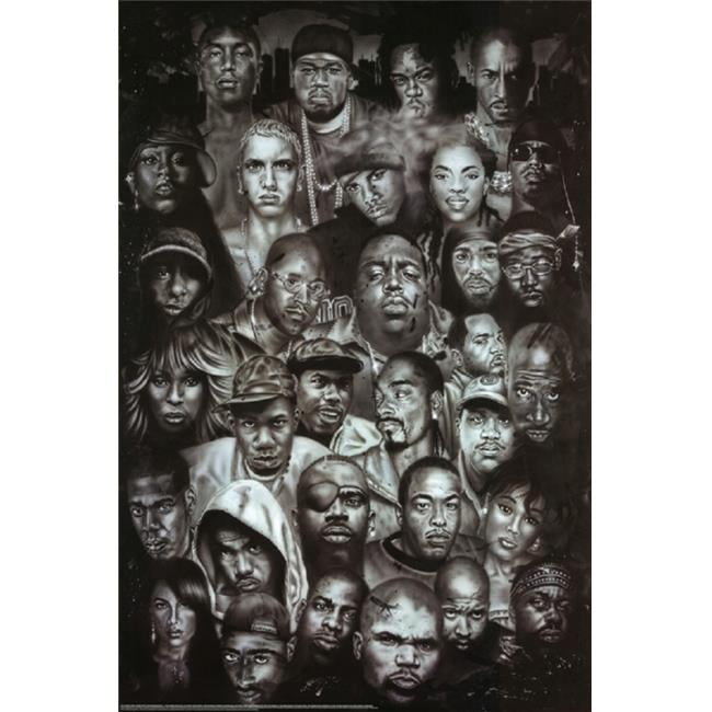 Legends Of Rap & Hip Hop Poster 24x36 PSA010012 Home & Kitchen Wall Art