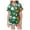 Green, variant on Halloween Pajamas Kids Size 5-6 Years Nightwear Full Print Short Sleeve Top with Elastic Shorts Soft Pjs for Girls Black