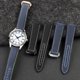 thumbnail image 2 of Correa de reloj de lona tejida de 19 mm y 20 mm para Omega Seamaster 300 AT150, correa de reloj de tela, cuero, nailon, AQUA TERRA 150, azul y negra, 2 of 5