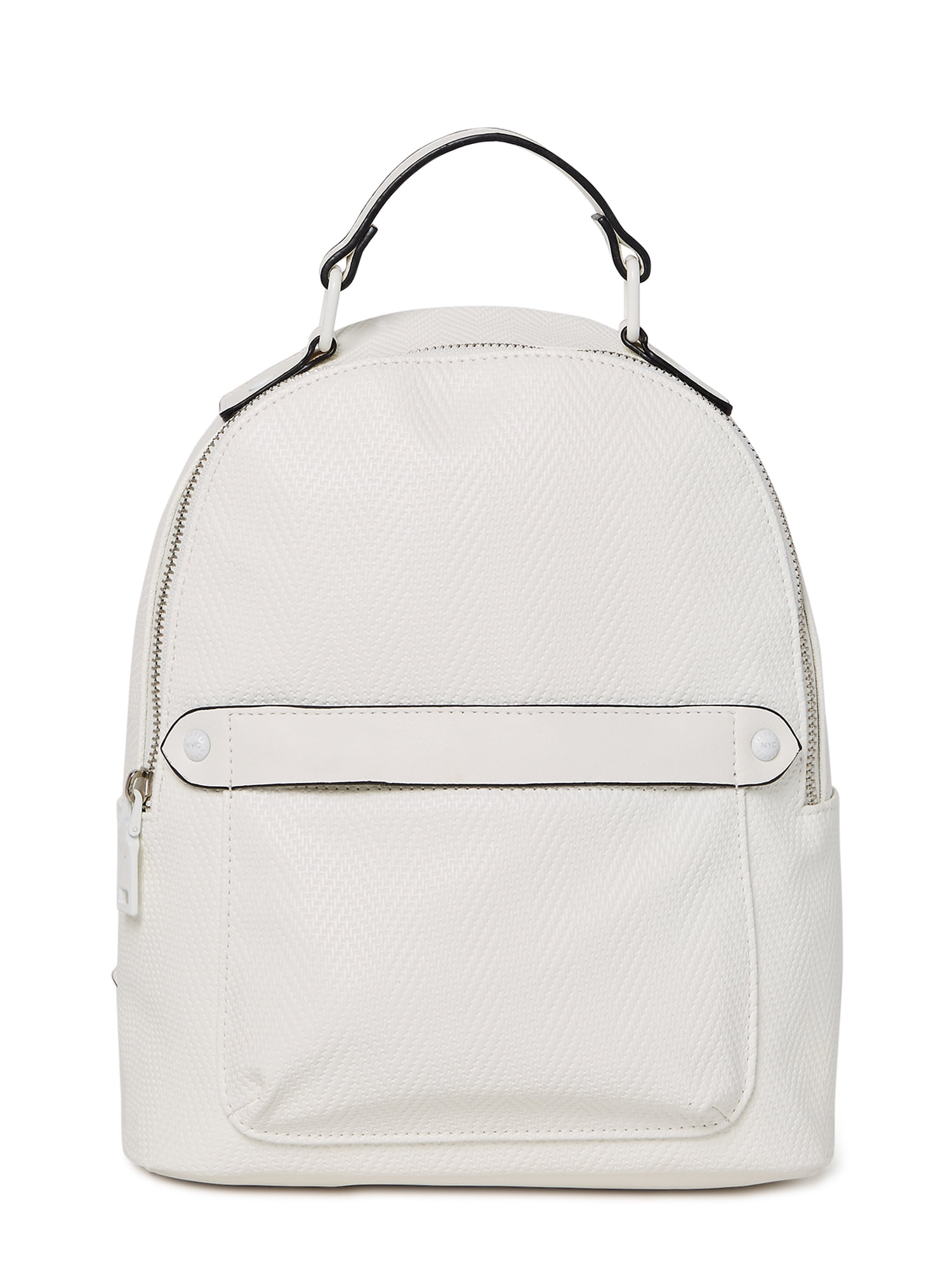 Madden NYC Women's Faux Leather Mini Backpack White - Walmart.com