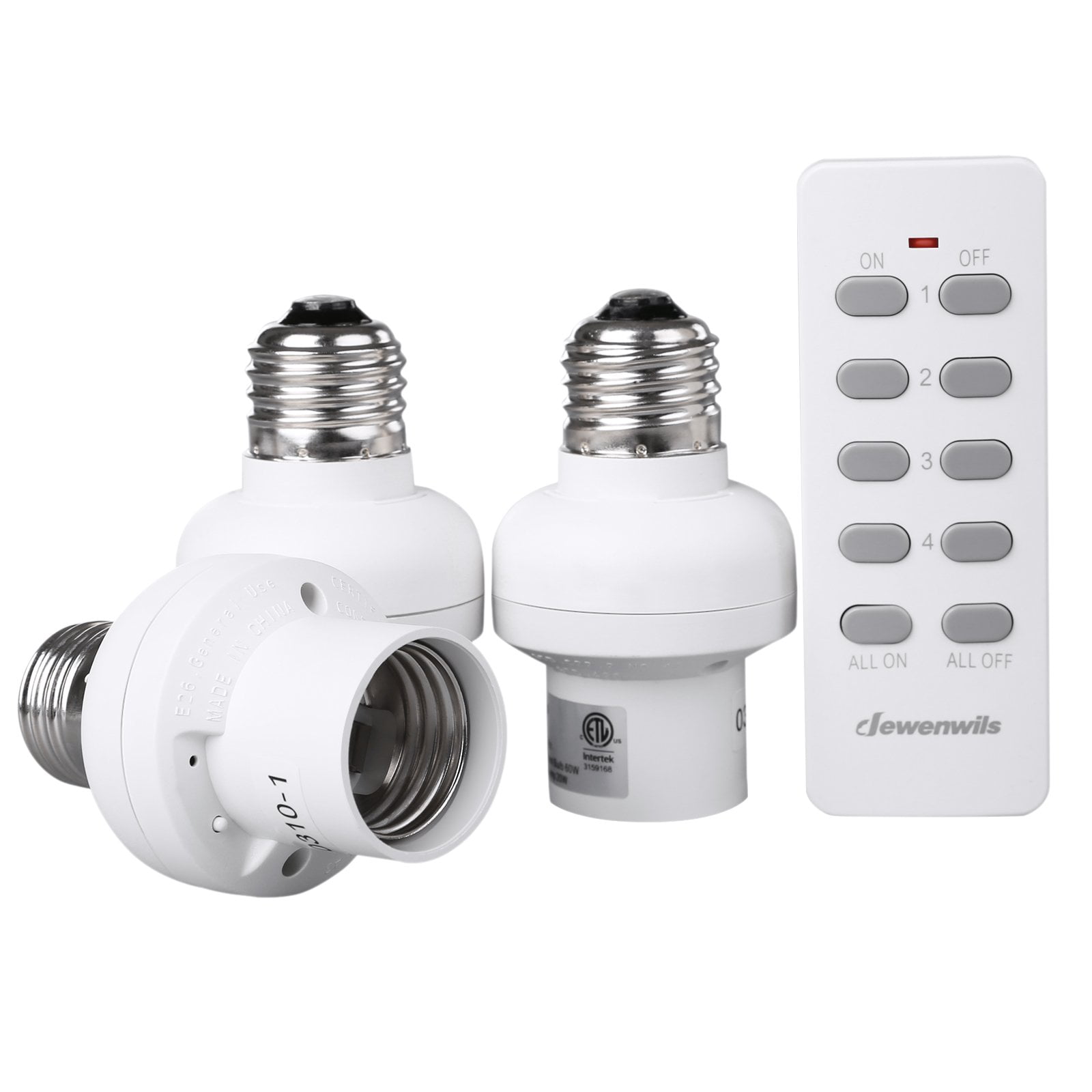 Dewenwils Remote Control Light Lamp Socket E26 E27 Bulb Base Holder Departments