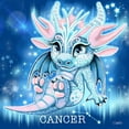 thumbnail image 4 of Sheena Pike Art 15x15 Black Modern Wood Framed Wall Art Titled - Zodiac Lil Dragonz Cancer, 4 of 6