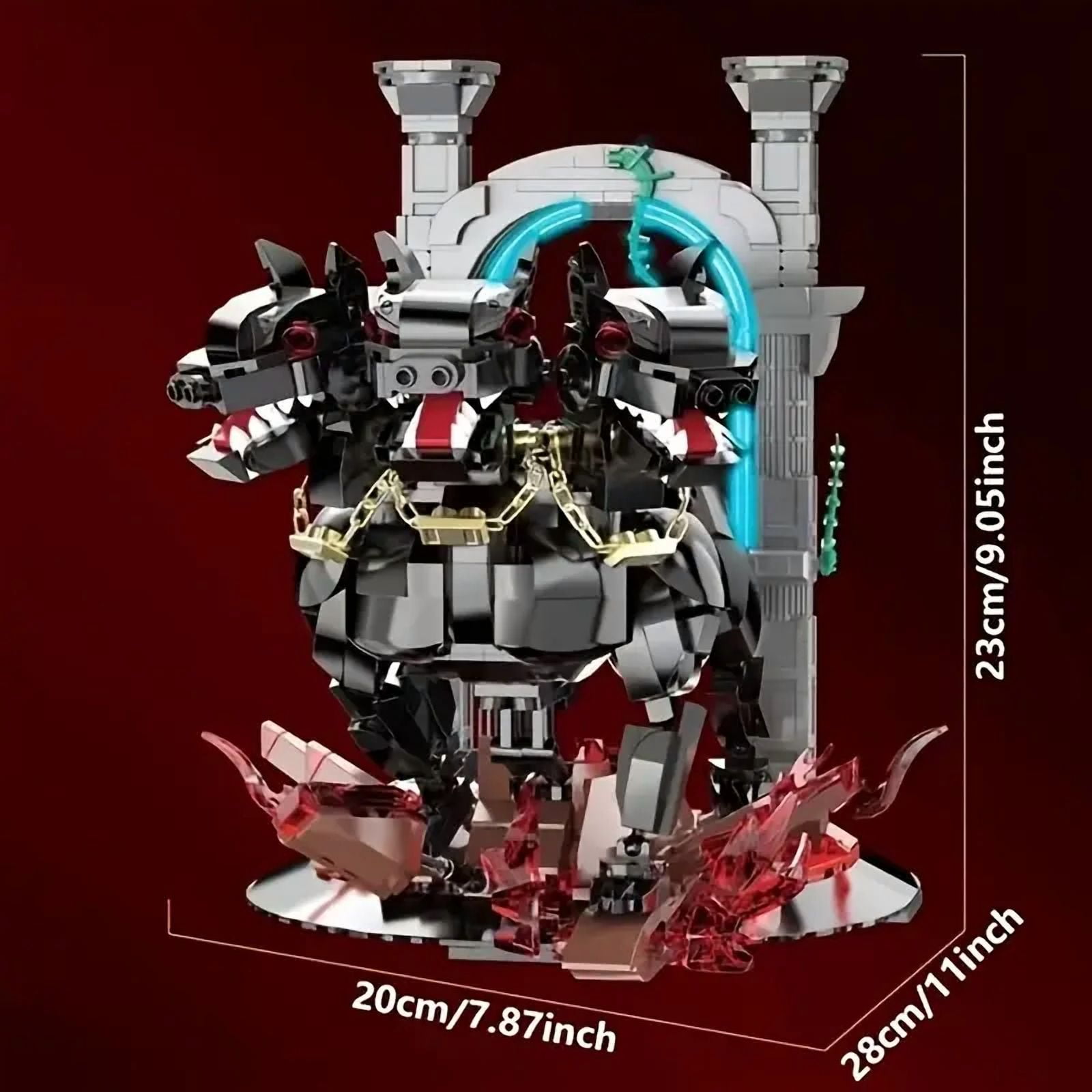 GZBrick Three-Headed Dog Building Sets Compatible with Lego Animal Harry Potter for Adults Boys