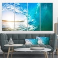 thumbnail image 3 of Designart 'Blue Waves Arch ' Seascape Photography Canvas Art Print, 3 of 3