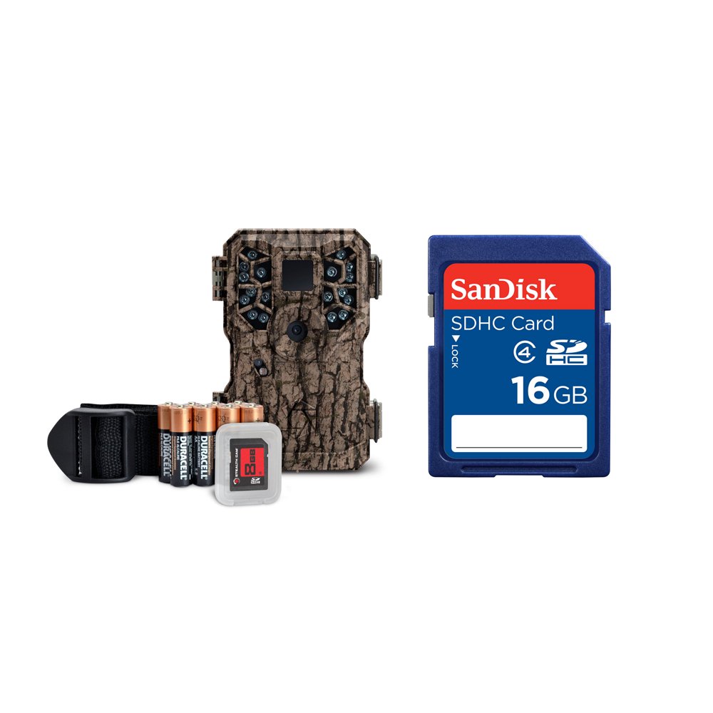 Stealth Cam 8MP Trail Camera w/ SD Card, SanDisk 16GB SD Memory Card
