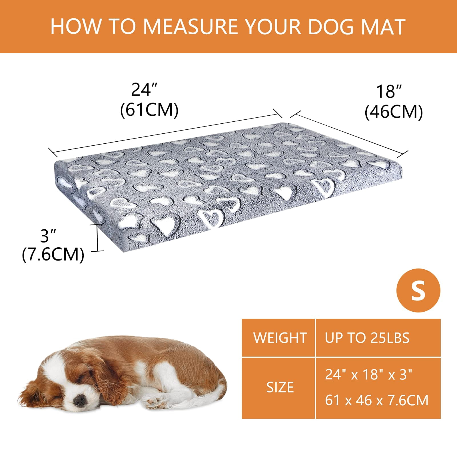 Reversible Cool And Warm Dog Bed Mat For Crates - Stylish Pad With Waterproof Inner Linings Removable Machine Washable Cover  Firm Support Small To Xx-large Dogs Grey