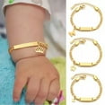 thumbnail image 2 of GKNET Free Engraving Lady Baby ID Name Heart Bracelet Birthday Christmas Gift for Her/-crown, 2 of 9