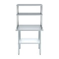 thumbnail image 2 of AmGood 18" x 36" Stainless Steel Work Table With 12" Wide Double Tier Overshelf | Metal Kitchen Prep Table & Shelving Combo, 2 of 9