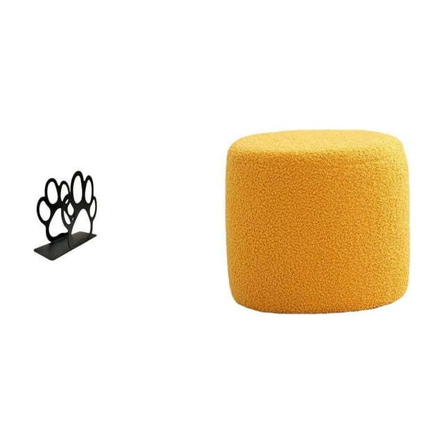 Servilletero de hierro,Soporte para servilletas con forma de pata,color negro,Escabel,Taburete pequeño,otomana,taburete de sofá,taburete de té,Taburete cúbico para los pies,ideal para