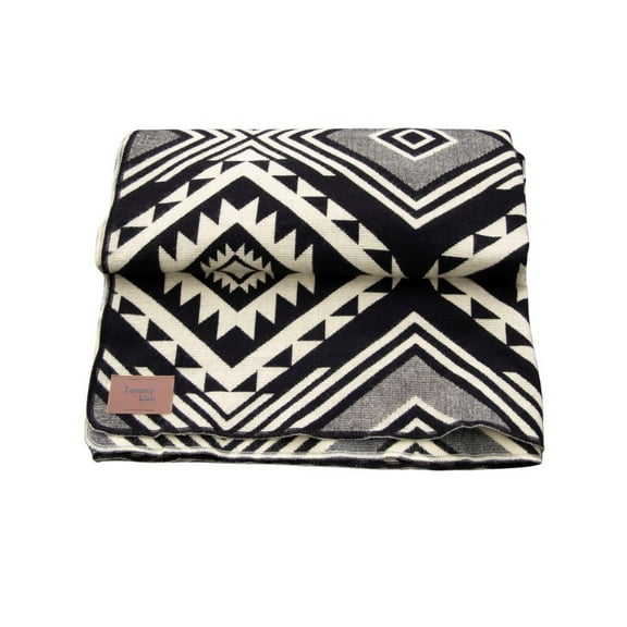 Alpaca Wool Blanket 80 x 45 in, Hypoallergenic, Soft, Lightweight, Ideal Camping