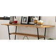 thumbnail image 5 of Bowery Hill 1-Shelf Rectangle Contemporary Metal Bar Table in Oak, 5 of 7