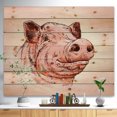 thumbnail image 2 of Design Art - Pig Portrait in Brush Painting, 2 of 5