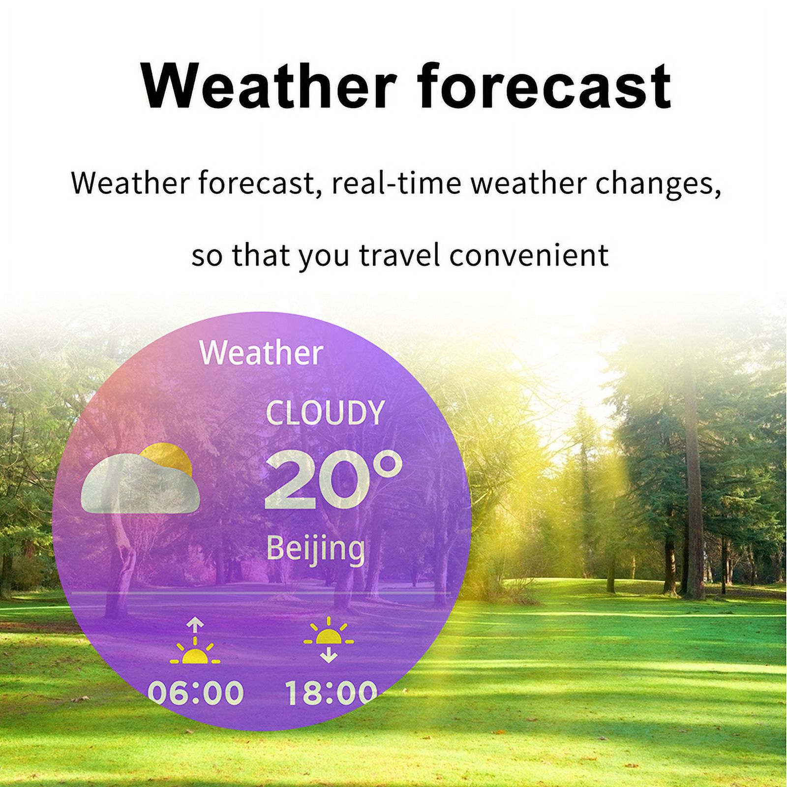 Rainbuvvy GT66 smart watch, watch and earphone 2-in-1, 1.39-inch HD screen, NFC, supports answering/making calls, Android 4.4/iOS9 sports watch