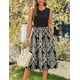 thumbnail image 4 of Vestido de verano Zeagoo 2025 sin mangas sin mangas Floral Beach, 4 of 7