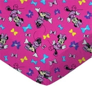 SheetWorld Fitted 100% Cotton Jersey Play Yard Sheet Fits BabyBjorn Travel Crib Light 24 x 42, Minnie Mouse Bows
