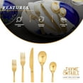 Thyme & Table 20Piece Royal Stainless Steel Flatware Set, Gold
