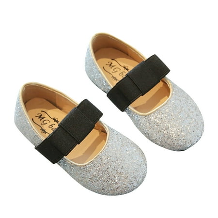 

NIUREDLTD Summer Children Girls Sandals Flat Bottom Casual Shoes Round Toe Slip On Elastic Straps Comfortable Size 25