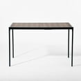 thumbnail image 4 of Homy Casa Table de Salle à Manger Moderne avec Cadre Métallique Robuste – Bureau Rectangulaire Table d'Étude pour 4 Personnes, Espresso, 4 of 5